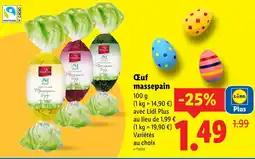 Lidl Favorina œuf massepain offre