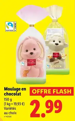 Lidl Favorina moulage en chocolat offre