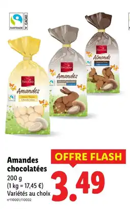 Lidl Favorina amandes chocolatées offre