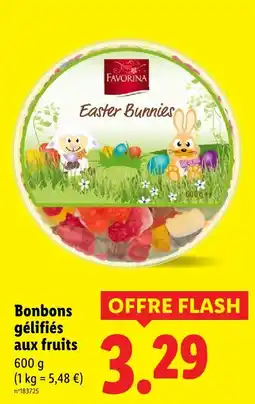 Lidl Favorina bonbons gélifiés aux fruits offre