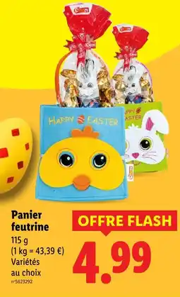 Lidl Panier feutrine offre