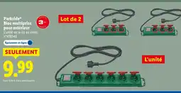 Lidl Parkside bloc multiprise pour extérieur offre