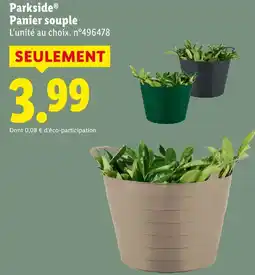 Lidl Parkside panier souple offre