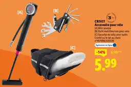 Lidl Crivit accessoire pour vélo offre