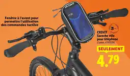 Lidl Crivit sacoche vélo pour téléphone offre