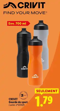 Lidl Crivit gourde de sport offre