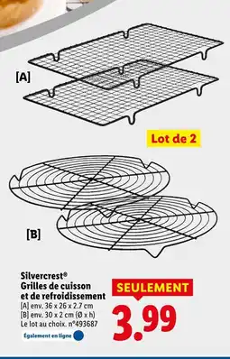 Lidl Silvercrest grilles de cuisson et de refroidissement offre