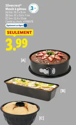 Lidl Silvercrest moule à gâteau offre