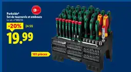 Lidl Parkside set de tournevis et embouts offre