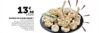 Super U Plateau De 24 Mini Wraps offre