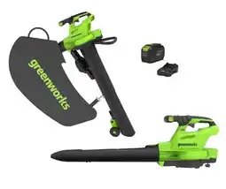 Gamm vert Aspirateur souffleur broyeur à batterie gd48bviik4 offre