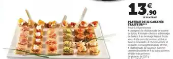 Super U Plateau De 32 Canapés Traiteur offre