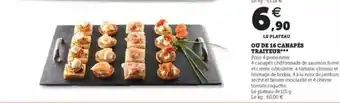 Super U 16 Canapés Traiteur offre