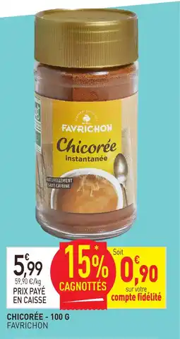 naturéO Favrichon chicorée offre
