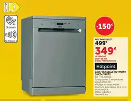 Hyper U Hotpoint lave-vaisselle 14 couverts offre
