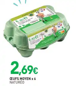 naturéO Naturéo œufs moyen x 6 offre