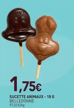 naturéO Belledonne sucette animaux - 18 g offre