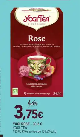 naturéO Yogi tea yogi rose - 30,6 g offre
