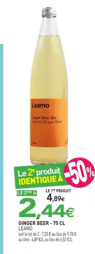 naturéO Leamo ginger beer offre