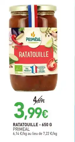 naturéO Primeal ratatouille - 650 g offre