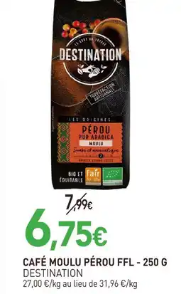 naturéO Destination café moulu pérou ffl offre