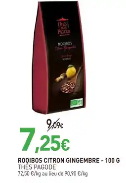 naturéO Thés pagode rooibos citron gingembre offre