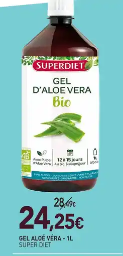 naturéO Super diet gel aloé véra - 1l offre