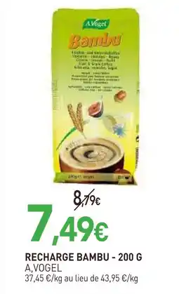 naturéO A,vogel recharge bambu offre