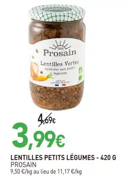 naturéO Prosain lentilles petits légumes offre