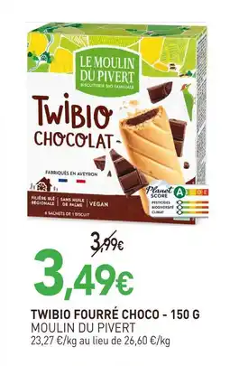 naturéO Moulin du pivert twibio fourré choco offre