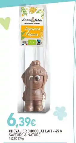 naturéO Saveurs & nature chevalier chocolat lait offre