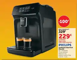 Super U Philips expresso broyeur offre