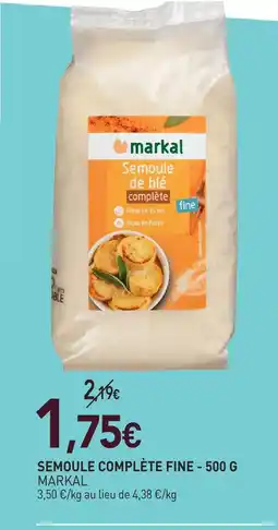 naturéO Markal semoule complète fine offre