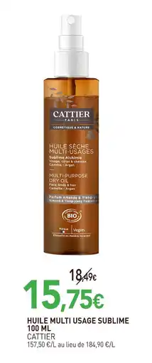naturéO Cattier huile multi usage sublime offre