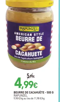 naturéO Rapunzel beurre de cacahuète offre