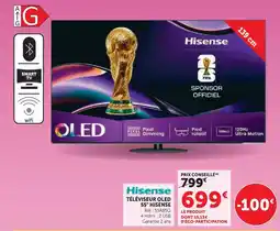 Super U Hisense téléviseur oled 55 offre