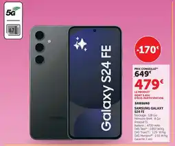 Super U Samsung galaxy s24 fe offre