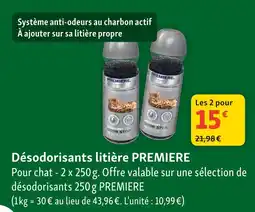 Maxi Zoo Premiere désodorisants litière offre