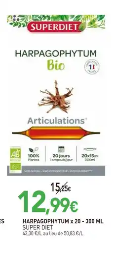 naturéO Super diet harpagophytum x 20 - 300 ml offre