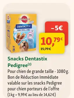 Maxi Zoo Pedigree snacks dentastix offre