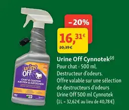 Maxi Zoo Urine off cynnotek offre