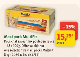 Maxi Zoo Multifit maxi pack offre