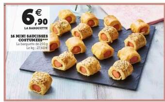 Super U 16 Mini Saucisses Costumées*** offre