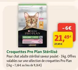 Maxi Zoo Pro plan croquettes stérilisé offre