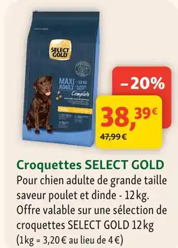 Maxi Zoo Select gold croquettes offre