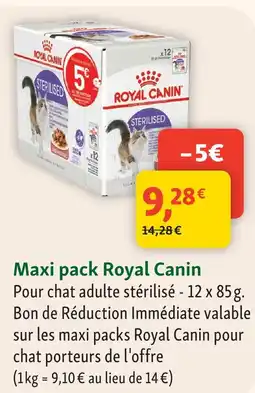 Maxi Zoo Royal canin maxi pack offre