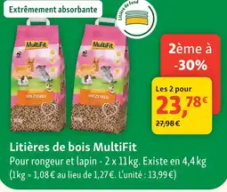 Maxi Zoo Multifit litières de bois offre