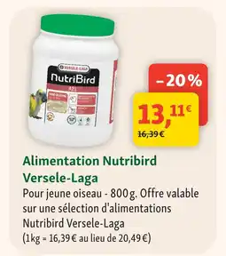 Maxi Zoo Versele-laga alimentation nutribird offre