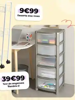 L'incroyable Tour de rangement bambou 5 offre