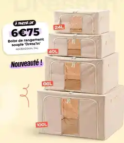 L'incroyable Boîte de rangement souple 'dress'in' offre